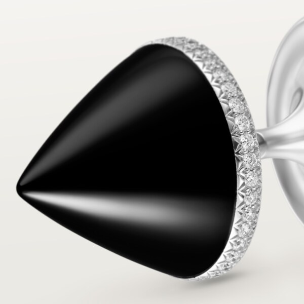 Clash [Un]limited Ring White gold, onyx, diamonds